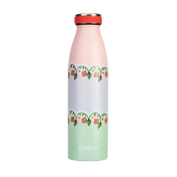 Cath Kidston Strawberry Stainless Steel 460ml Water Bottle