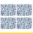 Cath Kidston Strawberry Garden Set of 4 Blue Cork Backed Placemats