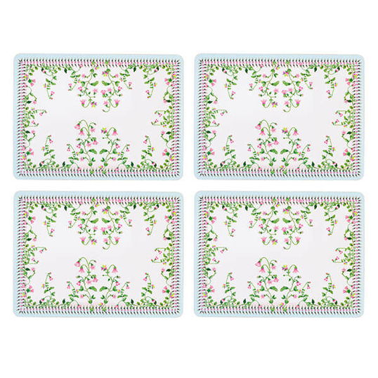 Cath Kidston Twin Flowers Set of 4 Cork Backed Placemats