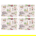 Cath Kidston Billie Goes To Town Set of 4 Cork Backed Placemats