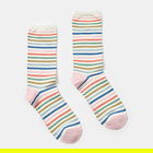 Joules Cream Stripe Excellent Everyday Eco Vero Socks Size 4-8