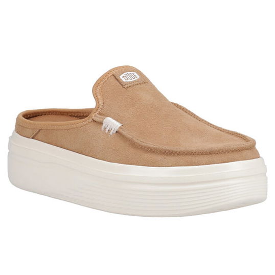 HeyDude Shoes Austin Lift Classic Mule Tan