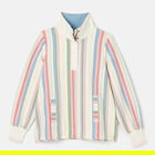 Joules Multi Stripe Burnham Quarter Zip Sweatshirt