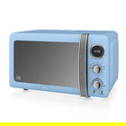 Swan Retro Blue 800W Digital Microwave