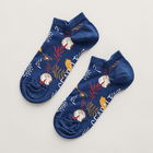 Seasalt Womens Bamboo Arty Trainer Socks Sea Holly Dusk Size 4-7