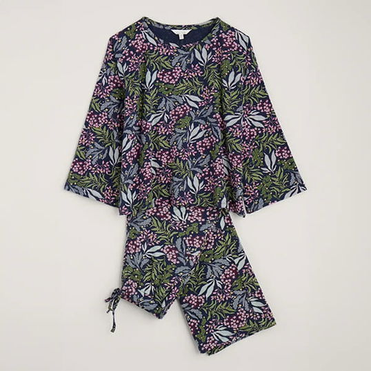 Seasalt Tree Shadow Pyjamas Riverbed Floral Maritime