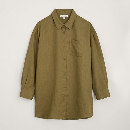 Seasalt Beach Road Shirt Fern Moss