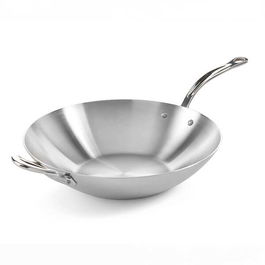 Samuel Groves Classic Stainless Steel Triply 40cm Wok