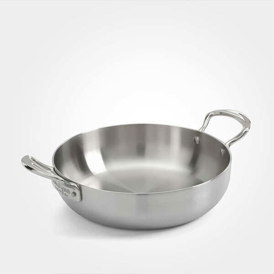 Samuel Groves Classic Stainless Steel Triply 20cm Double Handled Chefs Pan