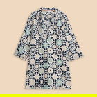 White Stuff Blaire Linen Tunic Navy Print
