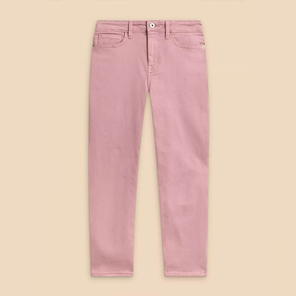 White Stuff Blake Straight Crop Jeans Dusty Pink
