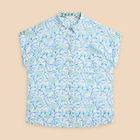 White Stuff Ellie Organic Cotton Shirt Ivory Print