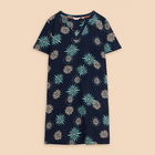 White Stuff Lydia Shift Dress Navy Print