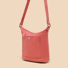 White Stuff Mini Fern Leather Crossbody Bag Mid Coral