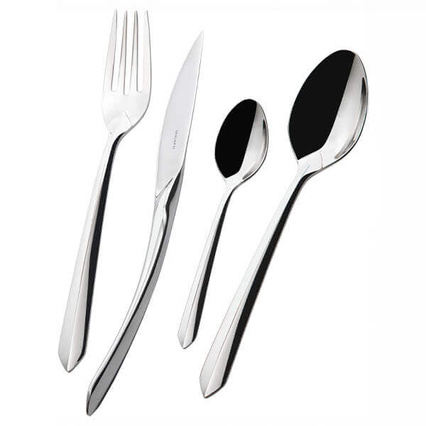Bugatti Aphrodite Stainless Steel 24 Piece Cutlery Set in Gallery Box