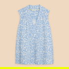 White Stuff Celia Jersey Mix Shirt Blue Print