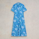 White Stuff Ria Jersey Shirt Dress Blue Multi