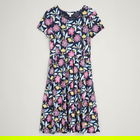 Seasalt Short Sleeve April Dress Stone Flower Maritime