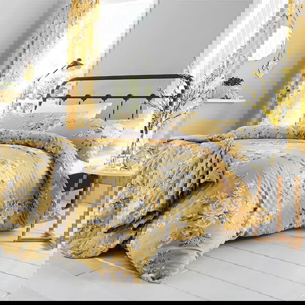 Catherine Lansfield Canterbury Single Duvet Set Ochre