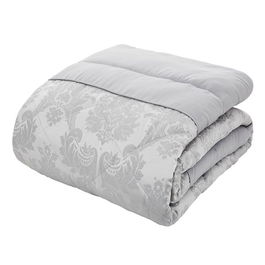 Catherine Lansfield Damask Jacquard Bedspread Jacquard Silver