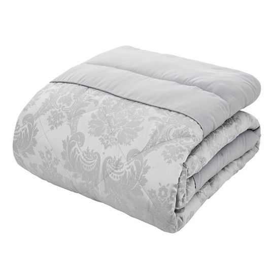 Catherine Lansfield Damask Jacquard Bedspread Jacquard Silver