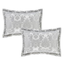 Catherine Lansfield Damask Jacquard Pillowsham Pair Jacquard Silver