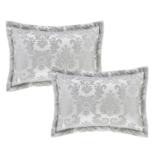 Catherine Lansfield Damask Jacquard Pillowsham Pair Jacquard Silver