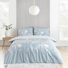 Catherine Lansfield Meadowsweet Floral King Duvet Set Blue