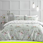 Catherine Lansfield Songbird Double Duvet Set Sage