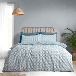 Catherine Lansfield Sardinia Tile King Duvet Set Seafoam
