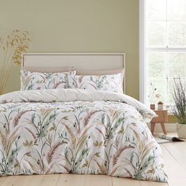 RHS Ornamental Grasses Double Duvet Set Natural