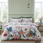 RHS Exotic Garden Double Duvet Set White
