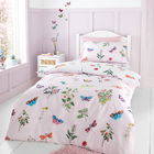 RHS Childrens Butterfly Garden Double Duvet Set Pink