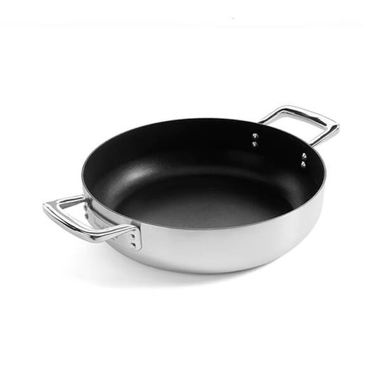 Samuel Groves Urban 24cm Stainless Steel Non-Stick Triply Chefs Pan with Domed Lid
