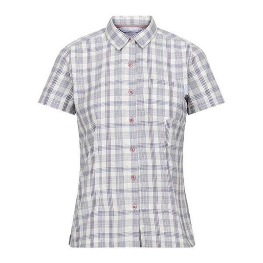 Regatta Mindano VIII Short Sleeve Shirt Coronet Blue Check