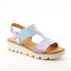 Heavenly Feet Floral Blue Ritz Sandal