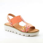 Heavenly Feet Floral Orange Ritz Sandal
