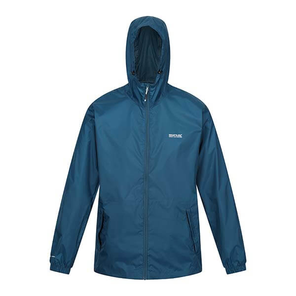 Regatta Mens Pack It III Waterproof Jacket Moroccan Blue