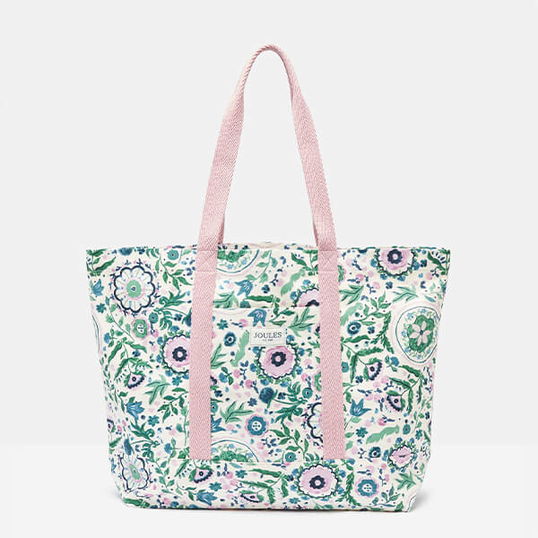 Joules Cream Floral Promenade Bag