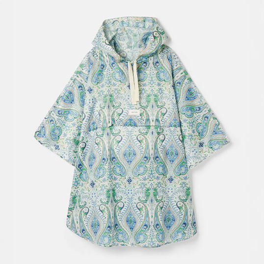Joules Blue Paisley Elstow Poncho