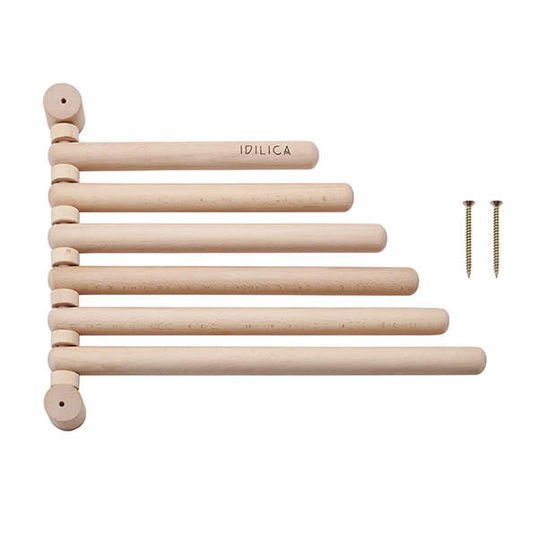 KitchenCraft Idilica Beechwood Wall Rack