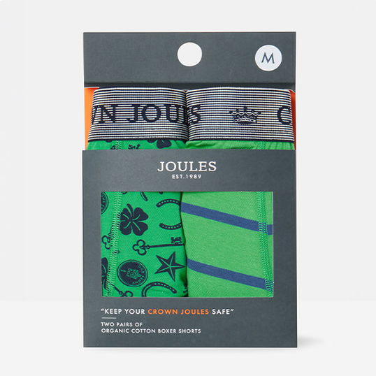 Joules Mens Lucky Charm Crown Joules Undewear Pack of 2