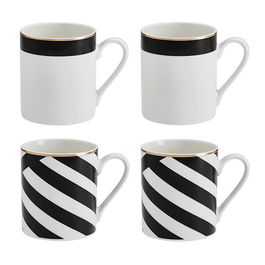 Mikasa Luxe Deco Set of 4 380ml Mugs