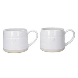 Mikasa Farmhouse Heart Set of 2 380ml Mugs