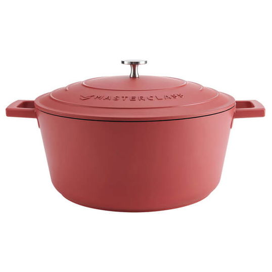 MasterClass Cast Aluminium 5L Casserole Dish Red