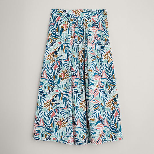 Seasalt Cliff Road Skirt II Kelp Forest Chalk