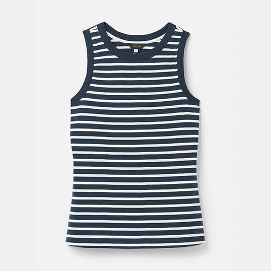 Joules Navy Stripe Harbour Jersey Vest