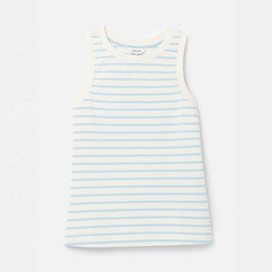 Joules Blue Creme Stripe Harbour Jersey Vest