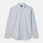 Joules Mens Blue Stripe Long Sleeve Linen Stripe Shirt