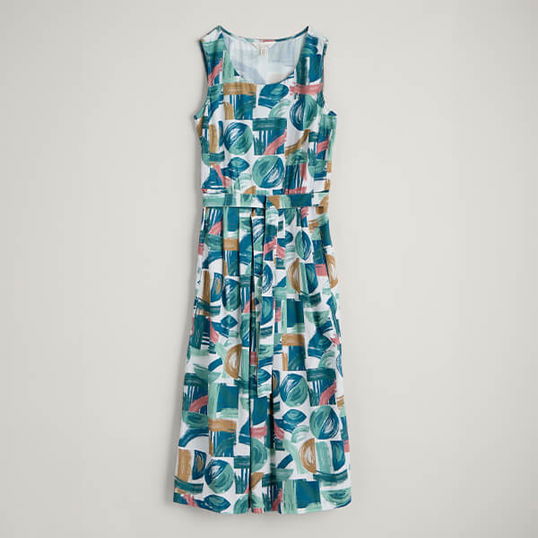 Seasalt Belle Midi Dress Driftwood Marks Chalk